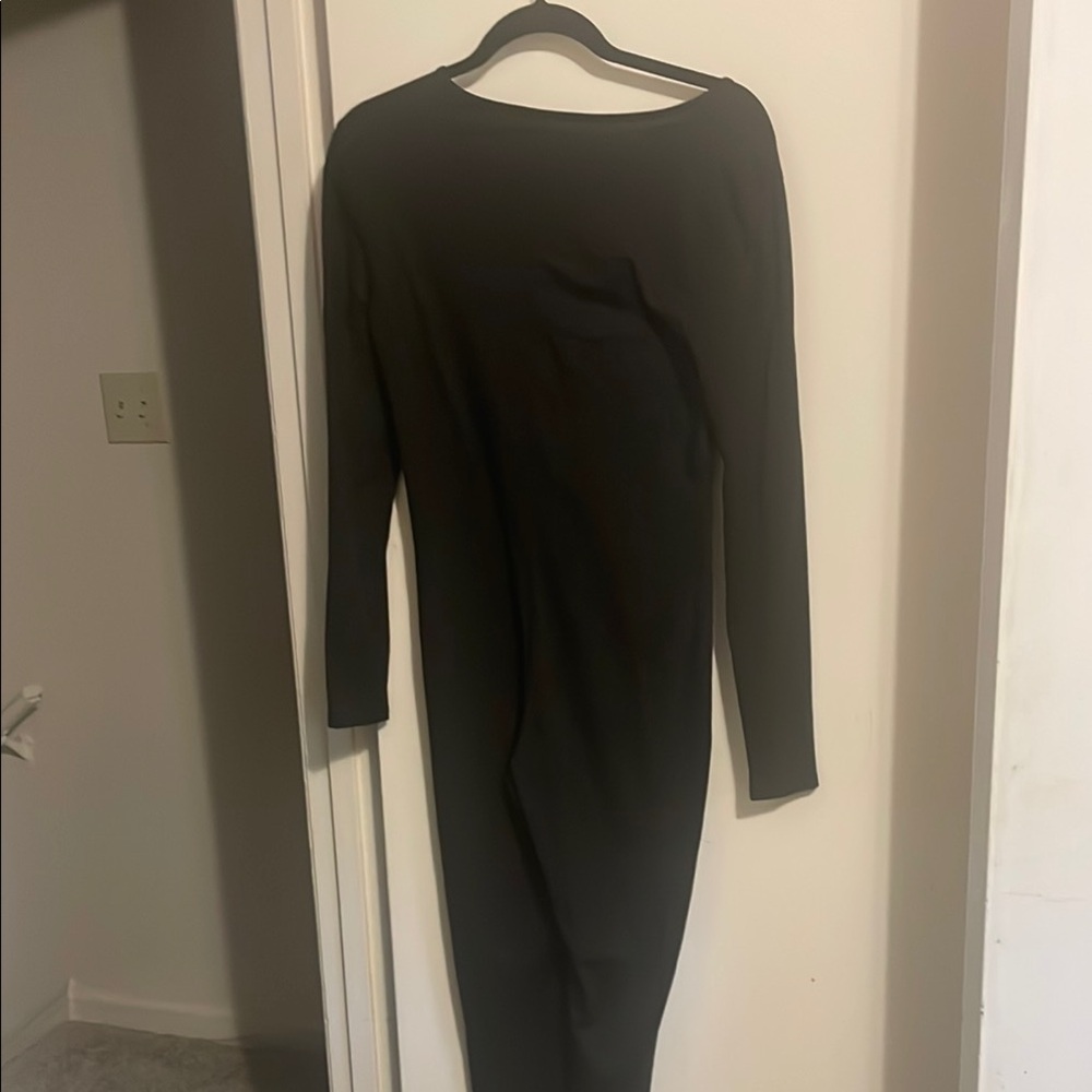 Elegant Black Long Sleeve Dress